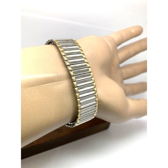 Seiko Men's Watch 6432-7019 Vintage Quartz Silver Dial Date Two Tone Steel 33mm - Picture 10 of 14